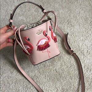 Kate Spade Pink Flamingo Bucket Bag